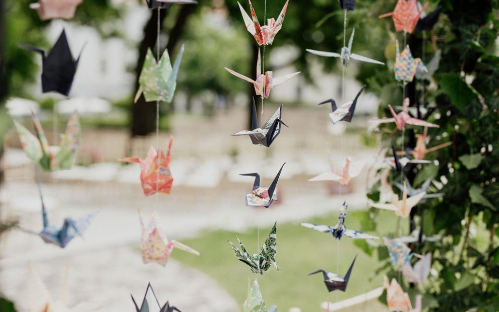 Origami dekoráció